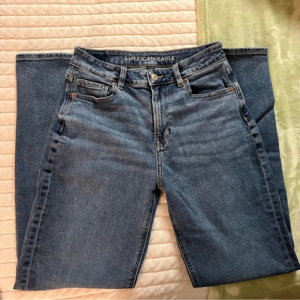 AE Stretch Mom Jeans